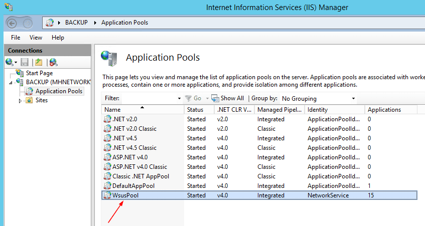 WSUS-IIS-WsusPool